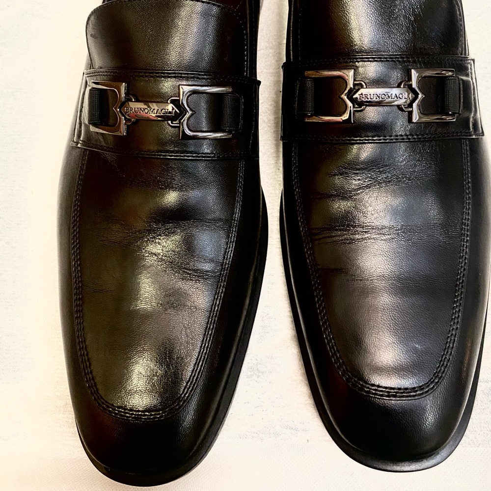 Bruno Magli black leather size 13 / 46 great condition.